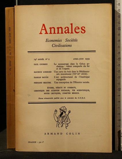 Annales Avril-Juin 1959 - copertina