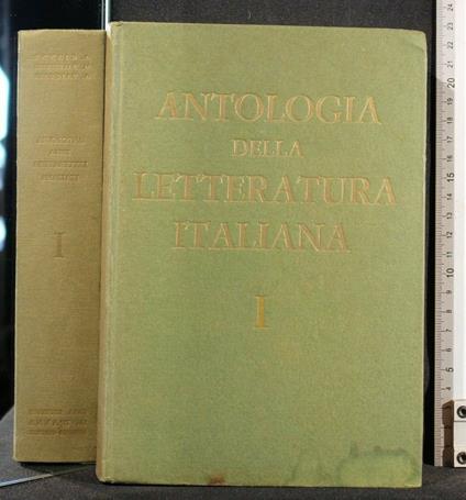 Antologia Della Letteratura Italiana Vol I - copertina