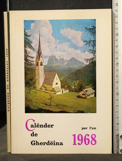 Calender De Gherdeina 1968 - copertina