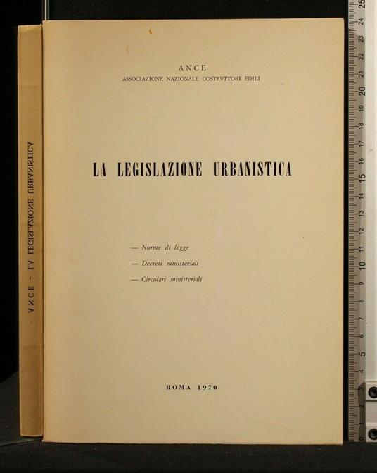 La Legislazione Urbanistica - copertina