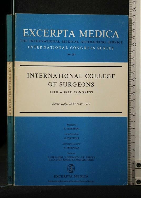 International College Of Surgeons. 18Th World Congress. Aa.Vv - copertina