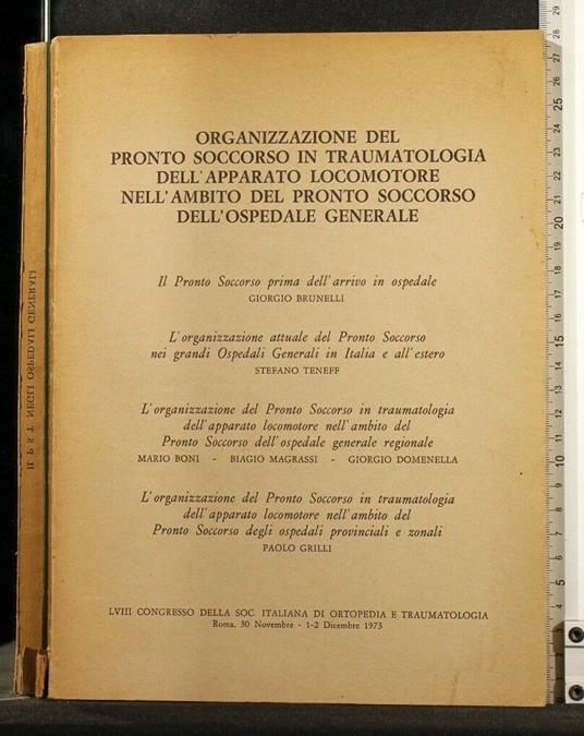 Organizzazione Del Pronto Soccorso in Traumatologia - copertina