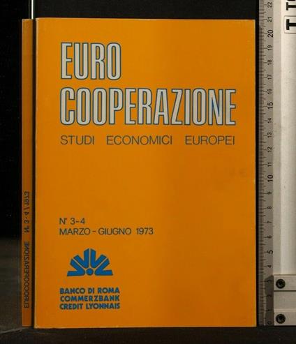 Euro Cooperazione Studi Economici Europei N 3/4 - Marzo/Giugno - copertina