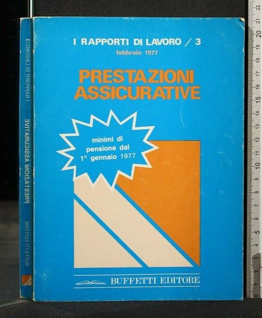 Prestazioni Assicurative I Rapporti di Lavoro/3 - copertina