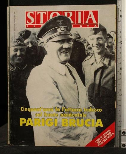 Storia Illustrata Maggio 1990 Parigi Brucia - copertina