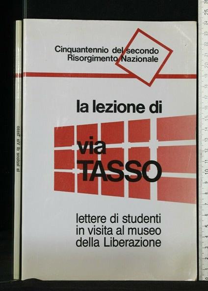 La Lezione di Via Tasso - copertina