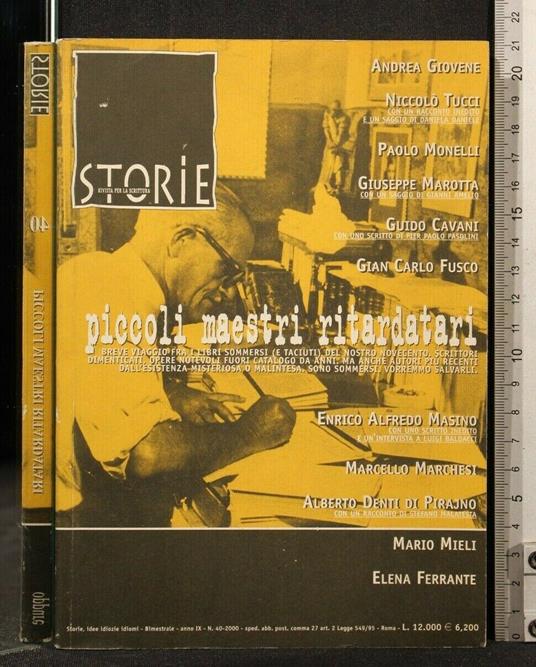 Storie 40 Piccoli Maestri Ritardatari - copertina