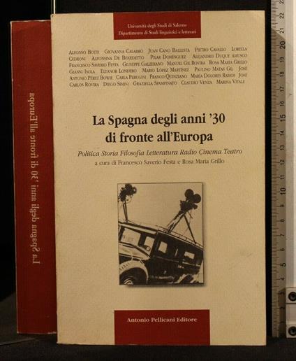 La Spagna Degli Anni '30 di Fronte All'Europa - copertina