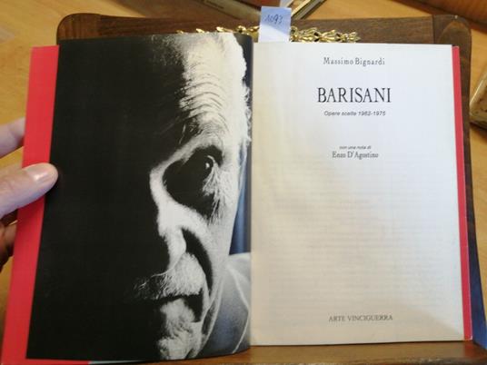 Barisani Opere Scelte - Massimo Bignardi - copertina