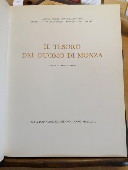 Il Tesoro Del Duomo Di Monza - Lamberto Vitali - copertina