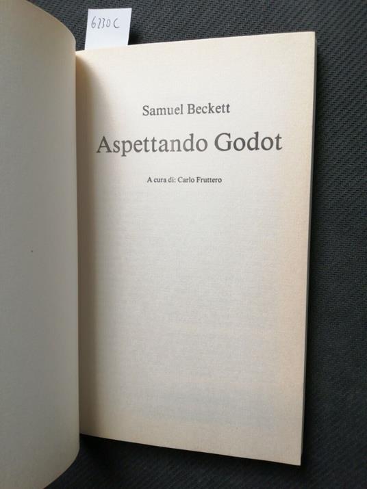 Samuel Beckett - Aspettando Godot - Cde 1996 Carlo Fruttero, Teatro - Samuel Beckett - copertina