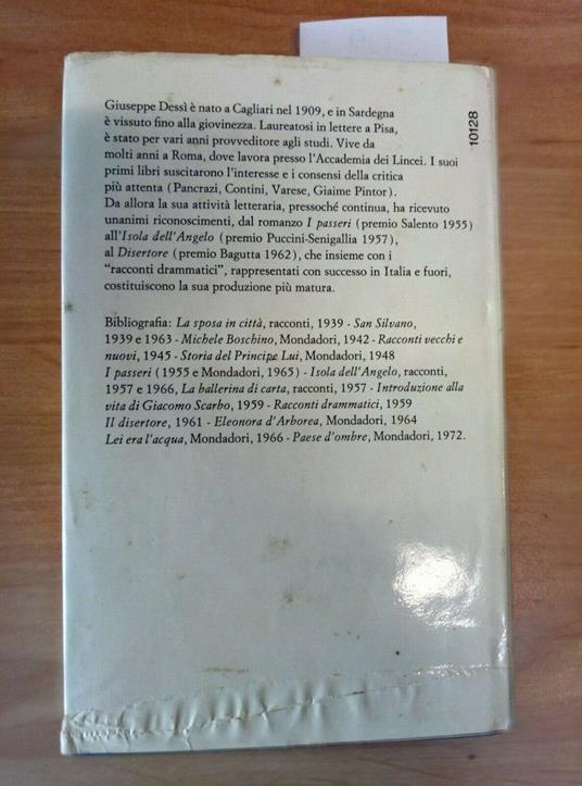 Giuseppe Dessi' Paese D'Ombre - 1972 Mondadori - 509 - Giuseppe Dessì - copertina