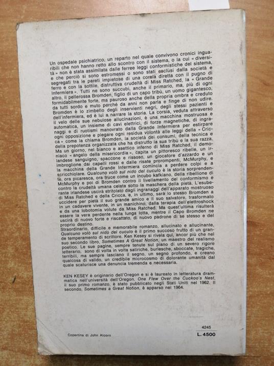 Ken Kesey - Qualcuno Vol Sul Nido Del Cuculo - 1976 - Rizzoli - 3Ed. - - Ken Kesey - copertina