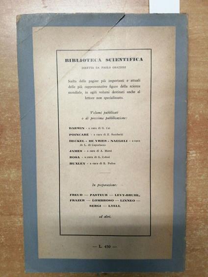 Darwin - Biografia Di Cei Giuseppe - L'Arco - 1947 - 1Ed. - - Giuseppe Cei - copertina