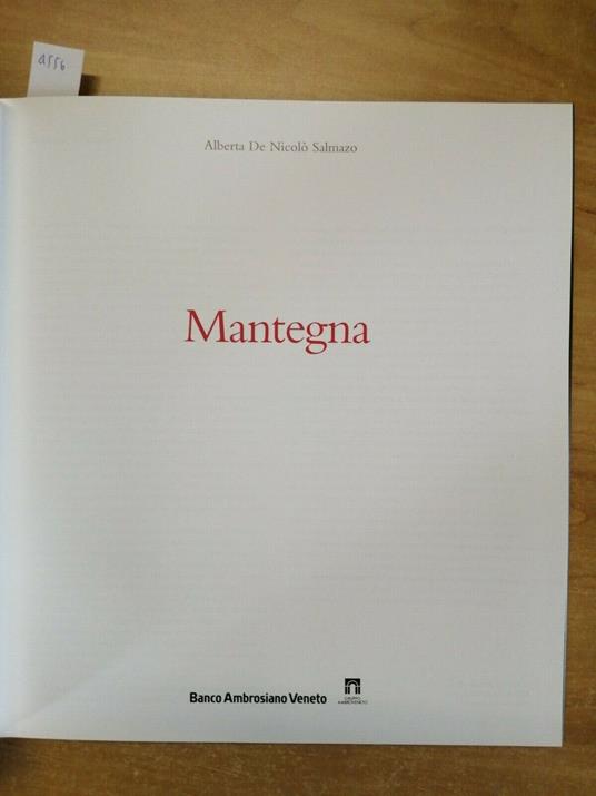 Alberta De Nicolò Salmazo - Mantegna 1996 Ambrosiano Veneto - Alberta De Nicolò Salmazo - copertina