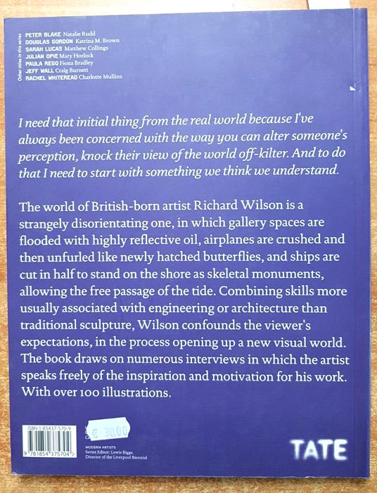 Rw Richard Wilson - Simon Morrissey - Tate Publishing - 2005 - - Morris Simon - copertina