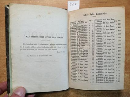 Letture Della Domenica Annata Completa 1870 Mareggiani Edizione Bolognese - copertina