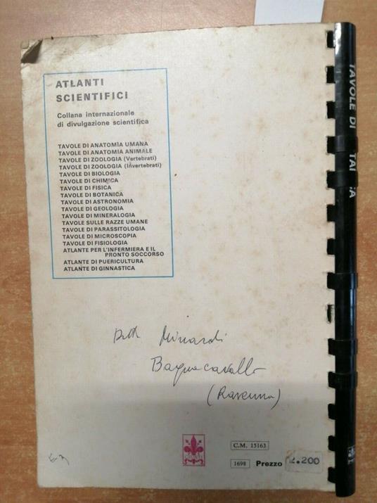 Tavole Di Botanica - Atlanti Scientifici - Giunti Marzocco - 1967 - - Libro  Usato - Giunti-Marzocco - | IBS