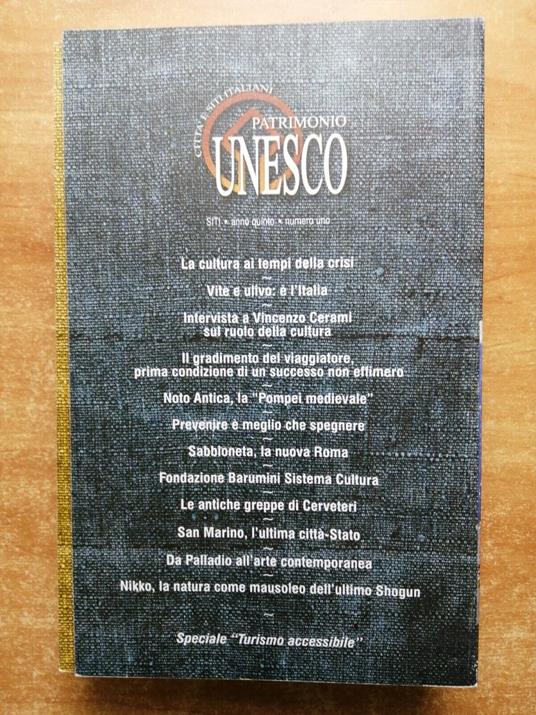 Siti Trimestrale Di Attualit E Politica Culturale Unesco Lotto Di 5 Numeri - copertina