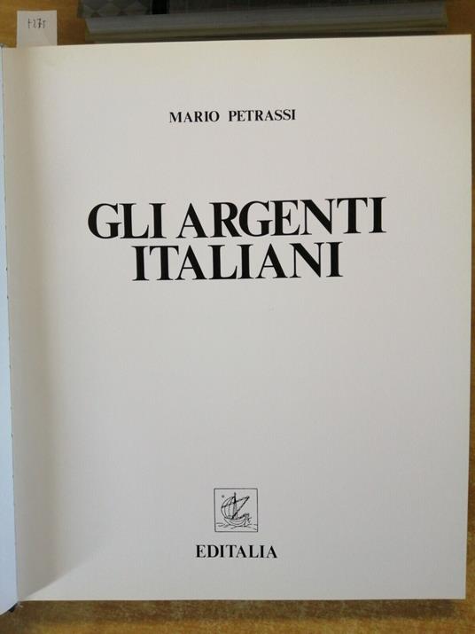 Mario Petrassi - Gli Argenti Italiani 1984 Editalia Oreficeria, Cellini - Mario Petrassi - copertina