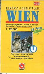 Kompass Touristplan Wien 1:20.000