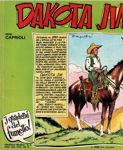 Quaderni Del Fumetto N. 6 - Dakota Jim - Franco Caprioli - copertina