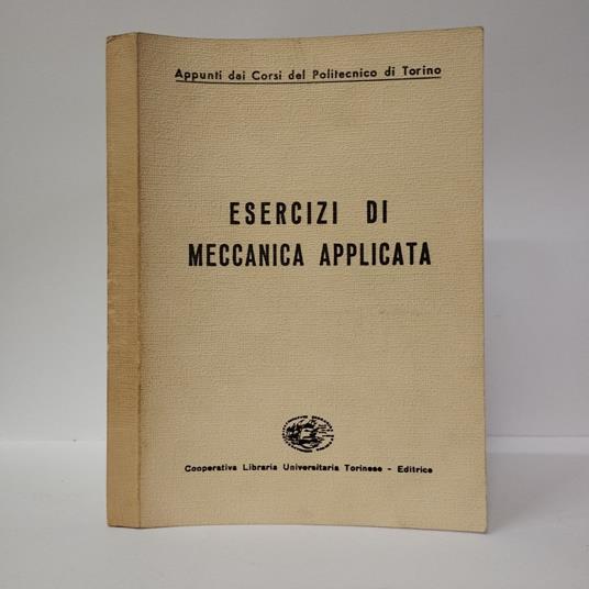 Esercizi di meccanica applicata - copertina