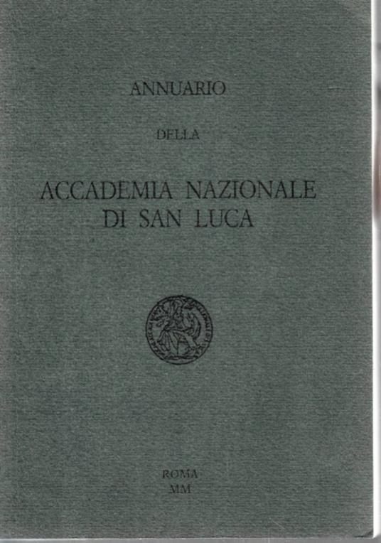 Annuario della Accademia Nazionale di San Luca - copertina