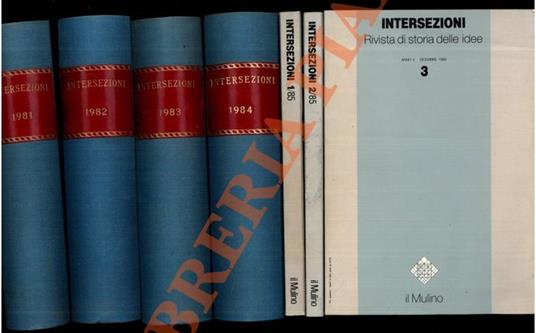 Intersezioni. Rivista di storia delle idee. 1981-1985. - copertina