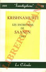 Les entretiens de Saanen: 1963.