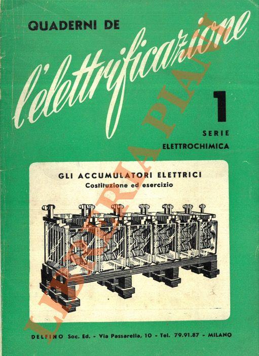 Gli accumulatori elettrici - Guido Clerici - copertina