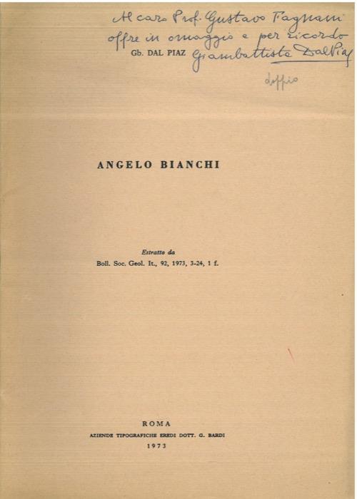 Angelo Bianchi - Giambattista Dal Piaz - copertina