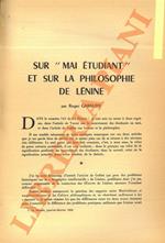 Sur “Mai Etudiant” et sur la philosophie de Lénine