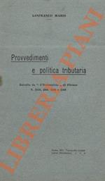 Provvedimenti e politica tributaria