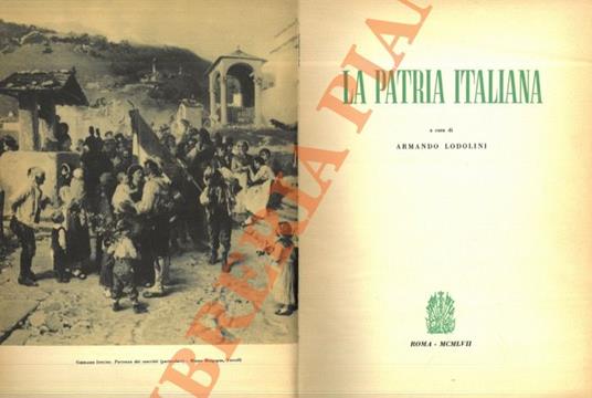 patria italiana - Armando Lodolini - copertina