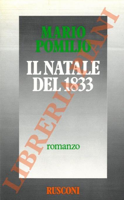 Il Natale del 1833 - Mario Pomilio - copertina