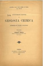 Contribuzioni di geologia chimica. Esperienze sul quarzo e sull'opale