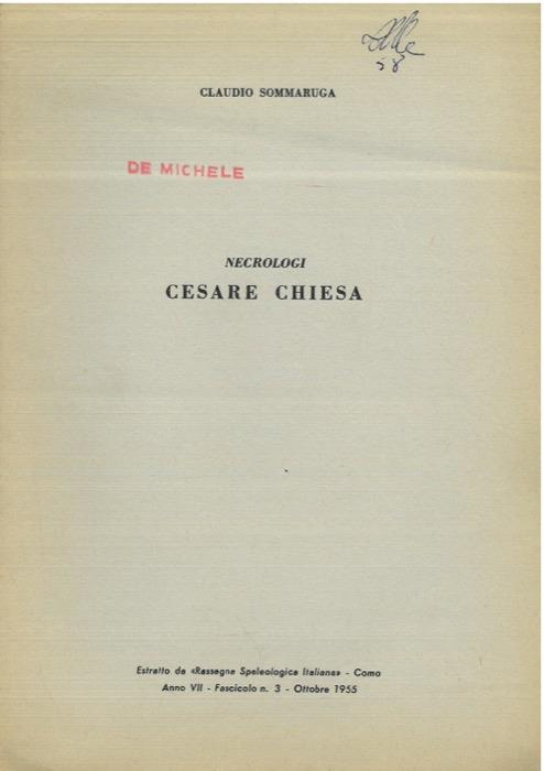 Cesare Chiesa - Claudio Sommaruga - copertina