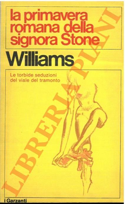 primavera romana della signora Stone - Tennessee Williams - copertina