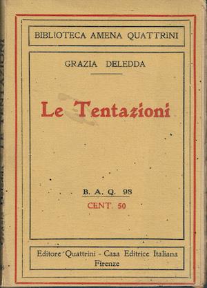 Le tentazioni - Grazia Deledda - copertina