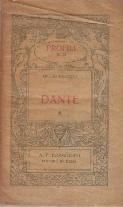 Dante - Giulio Bertoni - copertina