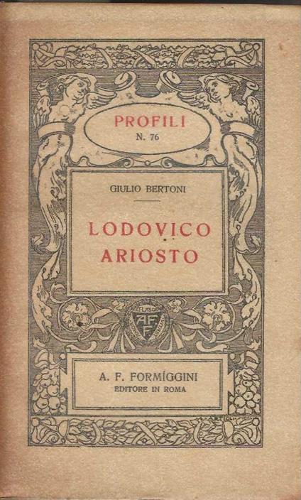 Lodovico Ariosto - Giulio Bertoni - copertina