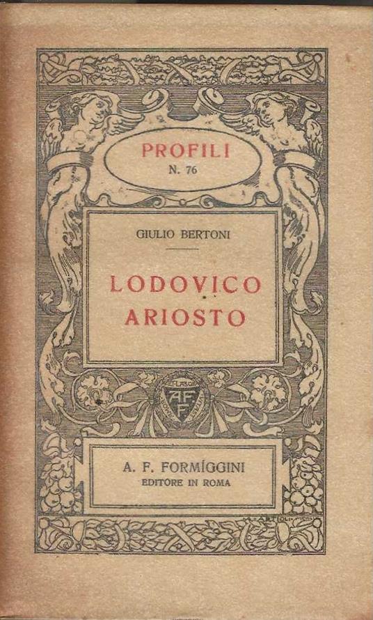 Lodovico Ariosto - Giulio Bertoni - copertina