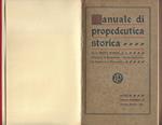 Manuale di propedeutica storica