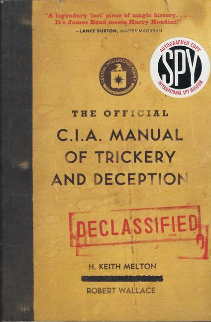 The Official C.I.A. Manual Of Trickery And Deception - copertina