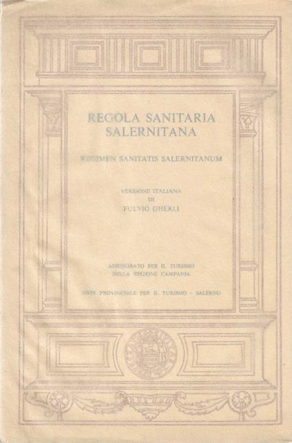 Regola Sanitaria Salernitana - copertina