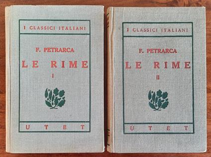 Le Rime - Francesco Petrarca - copertina