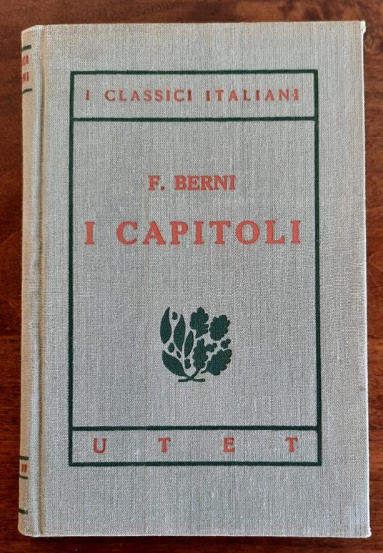 I Capitoli - Francesco Berni - copertina