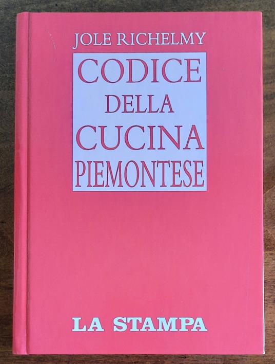 Codice della cucina piemontese - Jole Richelmy - copertina