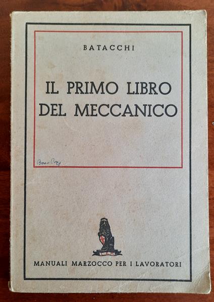 Il primo libro del meccanico - copertina